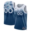 Cool Minnesota Timberwolves Nike Unisex 2023/24 Custom Swingman Jersey Blue City Edition