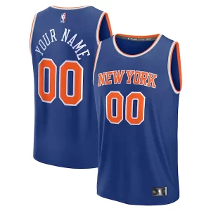 Pratico Ottimo New York Knicks Custom Fast Break Jersey Blue Icon Edition