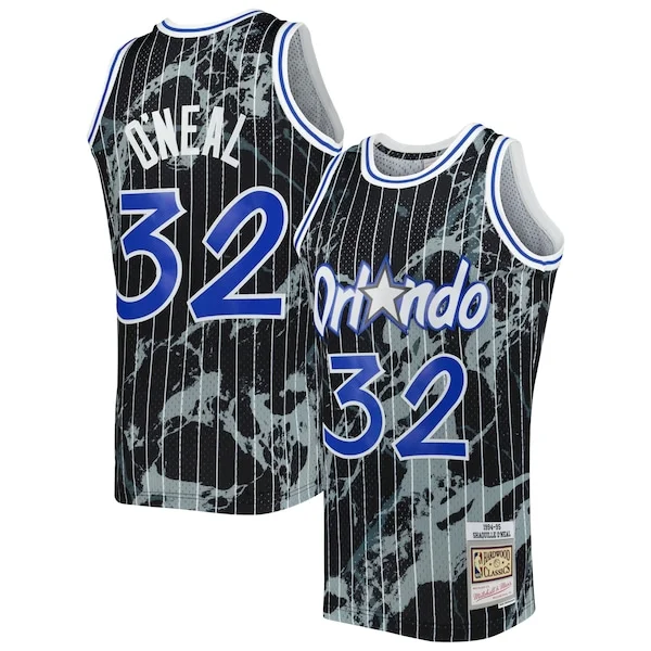 Trendy Robusto Shaquille O'Neal Orlando Magic 1994/95 Hardwood Classics Marble Swingman Jersey Black