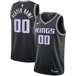 Sofisticato Sacramento Kings Nike Swingman Custom Jersey Black Statement Edition