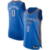 Fantastico Russell Westbrook Oklahoma City Thunder Nike Authentic Player Jersey Icon Edition Blue