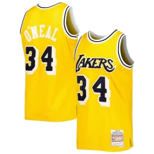 Resistente Trendy Delizioso Shaquille O'Neal Los Angeles Lakers 1996/97 Hardwood Classics Off Court Swingman Jersey Yellow