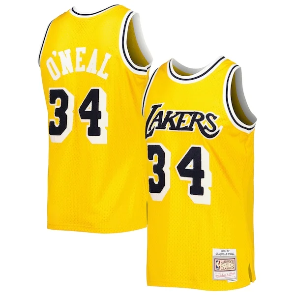 Resistente Trendy Delizioso Shaquille O'Neal Los Angeles Lakers 1996/97 Hardwood Classics Off Court Swingman Jersey Yellow