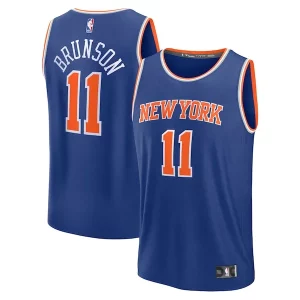Cool Gorgeous Sofisticato Jalen Brunson New York Knicks Fast Break Replica Player Jersey Icon Edition Blue