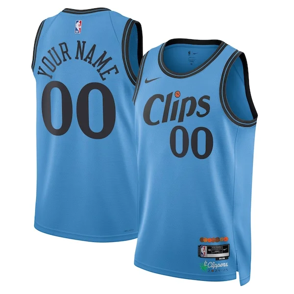 Robusto LA Clippers Nike Unisex 2024/25 Custom Swingman Jersey City Edition Light Blue