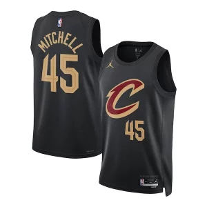 Prestigioso Resistente Donovan Mitchell Cleveland Cavaliers Jordan Brand Unisex Swingman Jersey Statement Edition Black