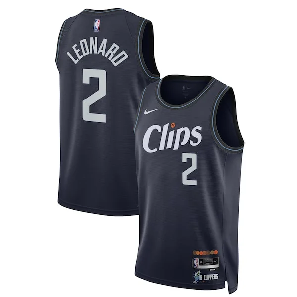 Gorgeous Kawhi Leonard LA Clippers Nike Unisex 2023/24 Swingman Jersey Navy City Edition