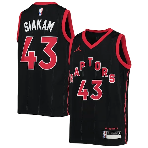 Versatile Robusto Fantastico Pascal Siakam Toronto Raptors Jordan Brand Youth 2020/21 Swingman Jersey Statement Edition Black