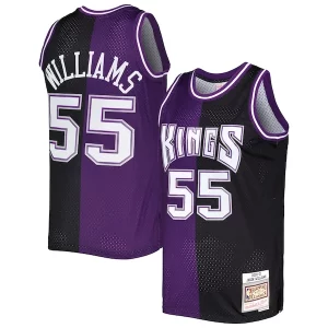 Resistente Jason Williams Sacramento Kings Hardwood Classics 2000/01 Split Swingman Jersey Purple/Black