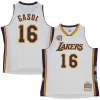 Incantevole Pau Gasol Los Angeles Lakers Unisex Hall of Fame Class of 2023 Throwback Swingman Jersey White