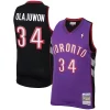 Robusto Versatile Hakeem Olajuwon Toronto Raptors 2001/02 Hardwood Classics Swingman Jersey Purple