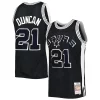 Stupendo Cool Tim Duncan San Antonio Spurs 1998/99 Hardwood Classics Off Court Swingman Jersey Black