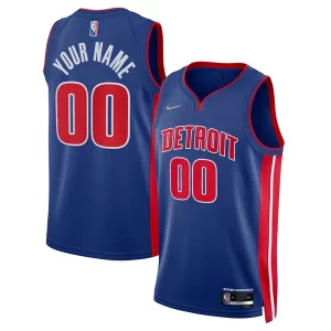 Sofisticato Cool Detroit Pistons Nike 2021/22 Diamond Swingman Custom Jersey Icon Edition Blue