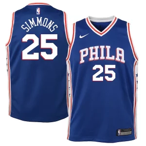 Cool Ben Simmons Philadelphia 76ers Nike Youth Swingman Jersey Royal Icon Edition/White