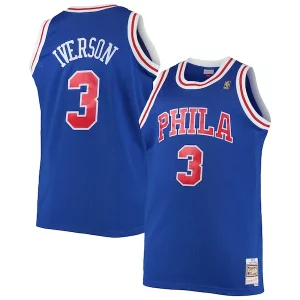 Resistente Ottimo Allen Iverson Philadelphia 76ers 1996/97 Big & Tall Hardwood Classics Swingman Jersey Royal/Black/Red/White