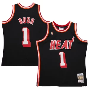 Eccezionale Chris Bosh Miami Heat 2013/14 Hardwood Classics Swingman Jersey Black