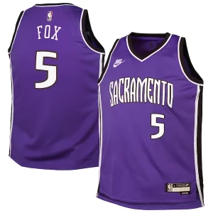 Splendido De'Aaron Fox Sacramento Kings Nike Youth 2024/25 Swingman Jersey Purple Classic Edition