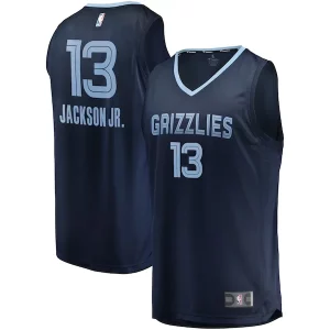 Gorgeous Elegante Versatile Jaren Jackson Jr. Memphis Grizzlies Replica Fast Break Jersey Navy Icon Edition