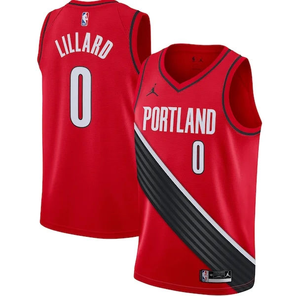 Raffinato Fantastico Damian Lillard Portland Trail Blazers Jordan Brand 2020/21 Swingman Jersey Statement Edition Red