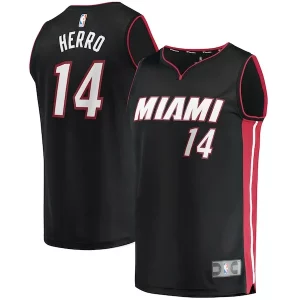 Delizioso Attraente Tyler Herro Miami Heat Fast Break Replica Jersey Icon Edition Black
