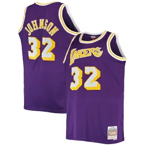 Duraturo Magic Johnson Los Angeles Lakers Big & Tall 1984/85 Hardwood Classics Swingman Jersey Purple