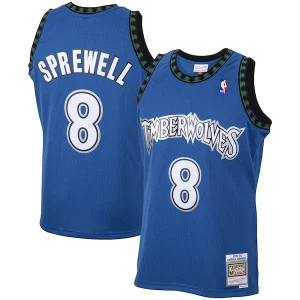 Classico Duraturo Meraviglioso Latrell Sprewell Minnesota Timberwolves 2001/02 Hardwood Classics Swingman Jersey Blue