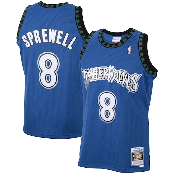 Classico Duraturo Meraviglioso Latrell Sprewell Minnesota Timberwolves 2001/02 Hardwood Classics Swingman Jersey Blue