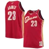 Raffinato LeBron James Cleveland Cavaliers 2003/04 Big & Tall Hardwood Classics Swingman Jersey Red