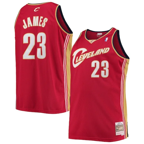 Raffinato LeBron James Cleveland Cavaliers 2003/04 Big & Tall Hardwood Classics Swingman Jersey Red