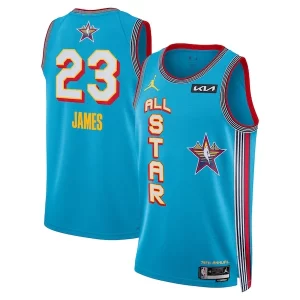 Versatile LeBron James Jordan Brand Unisex 2025 NBA All Star Game Swingman Player Jersey Light Blue