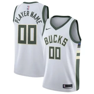 Fascinante Splendido Milwaukee Bucks Nike 2020/21 Swingman Custom Jersey Association Edition White