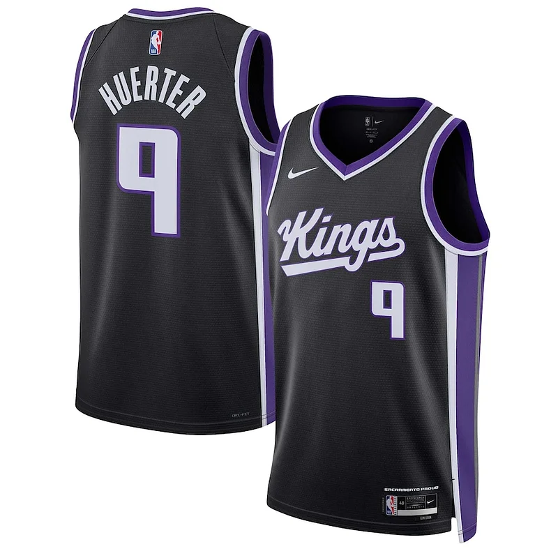 Comodo Fascinante Kevin Huerter Sacramento Kings Nike Unisex Swingman Jersey Association Edition Black