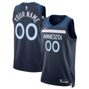 Pratico Minnesota Timberwolves Nike Unisex Swingman Custom Jersey Navy Icon Edition