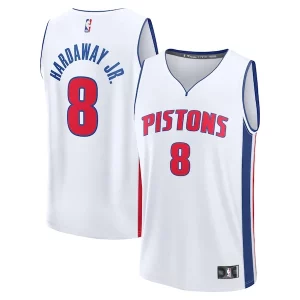 Comodo Carino Versatile Tim Hardaway Jr. Detroit Pistons Fast Break Replica Player Jersey Association Edition White