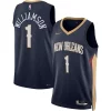 Lussuoso Pratico Zion Williamson New Orleans Pelicans Nike 2021/22 Diamond Swingman Jersey Icon Edition Navy