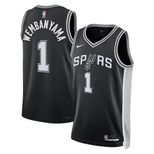 Robusto Pratico Victor Wembanyama San Antonio Spurs Nike Unisex 2023 NBA Draft First Round Pick Swingman Jersey Icon Edition Black