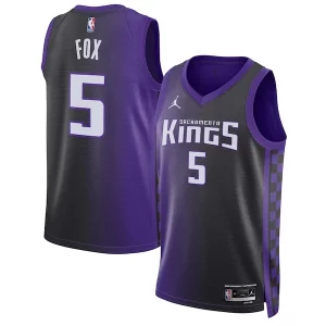 Resistente Gorgeous Robusto De'Aaron Fox Sacramento Kings Jordan Brand Unisex Swingman Jersey Statement Edition Purple