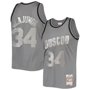 Raffinato Hakeem Olajuwon Houston Rockets Hardwood Classics Retired Player 1993/94 Metal Works Swingman Jersey Charcoal
