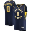 Versatile Prestigioso Ottimo Tyrese Haliburton Indiana Pacers Fast Break Replica Jersey Icon Edition Navy