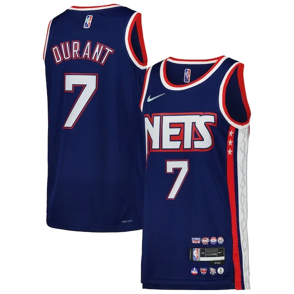 Splendido Fascinante Kevin Durant Brooklyn Nets Nike Swingman Player Jersey City Edition Blue/Gray