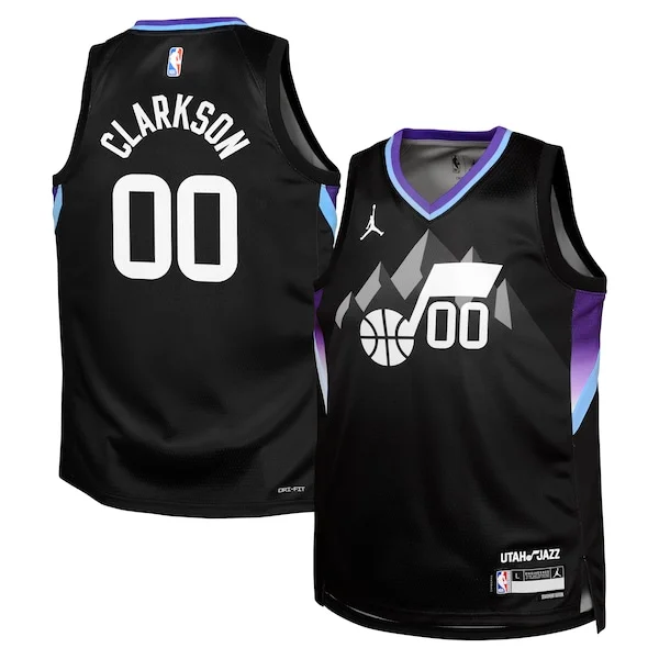 Delizioso Jordan Clarkson Utah Jazz Jordan Brand Youth Swingman Jersey Statement Edition Black