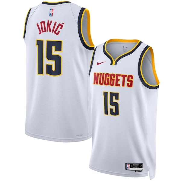 Duraturo Accattivante Nikola Jokic Denver Nuggets Nike Unisex Swingman Jersey Association Edition White/Navy