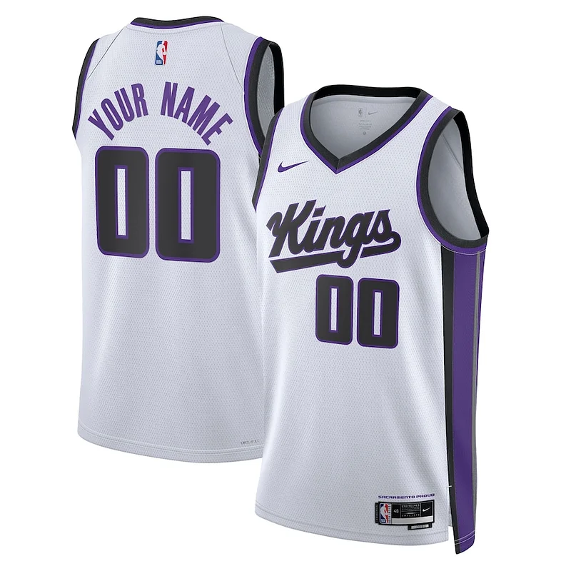 Carino Incantevole Sacramento Kings Nike Unisex Swingman Custom Jersey Association Edition White