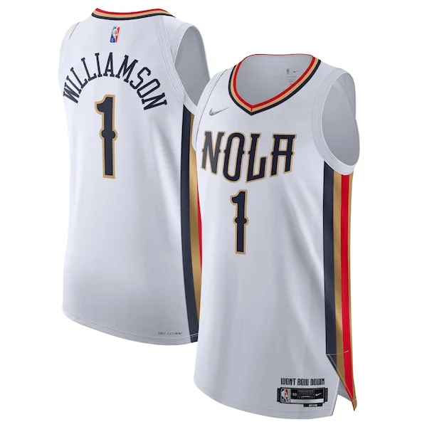 Pratico Stupendo Prestigioso Zion Williamson New Orleans Pelicans Nike 2021/22 Swingman Jersey City Edition White