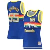 Prestigioso Dikembe Mutombo Denver Nuggets Women's 1991/92 Hardwood Classics Swingman Jersey Royal