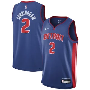 Fascinante Cade Cunningham Detroit Pistons Nike Youth Swingman Jersey Icon Edition Blue