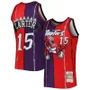 Resistente Sofisticato Classico Vince Carter Toronto Raptors Hardwood Classics 1998/99 Split Swingman Jersey Purple/Red