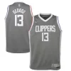 Elegante Gorgeous Classico Paul George LA Clippers Nike Youth 2020/21 Swingman Player Jersey Gray Earned Edition