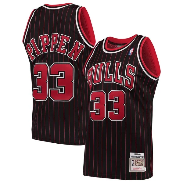Elegante Attraente Scottie Pippen Chicago Bulls 1995/96 Hardwood Classics Authentic Jersey Black