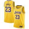 Classico LeBron James Los Angeles Lakers Nike Unisex Swingman Jersey Association Edition Gold